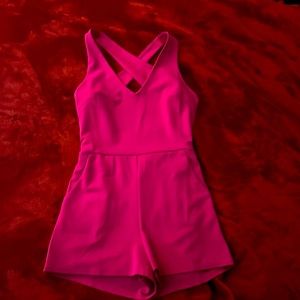 Crystal Sky Woman’s Romper Shorts Size S Hot Pink.